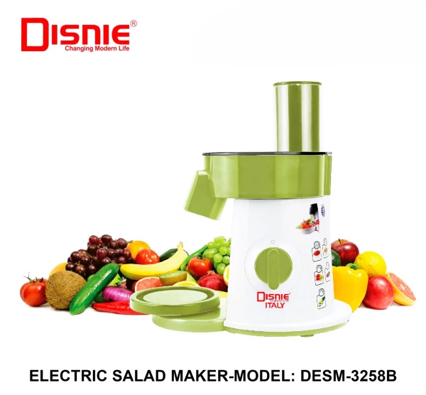 Disnie DESM-3258B 6IN1 Food Processor Vegetable Electric Salad Cutter