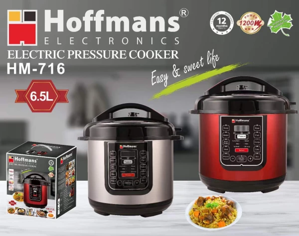 Hoffmans HM-716 6.5L Electric Multifunction Pressure Cooker