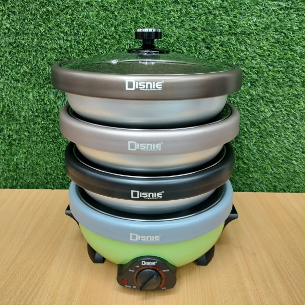 Disnie DMC4-55S Electric Multi Curry Cooker With 4 Pots 4 Lids- 5.5 Ltr